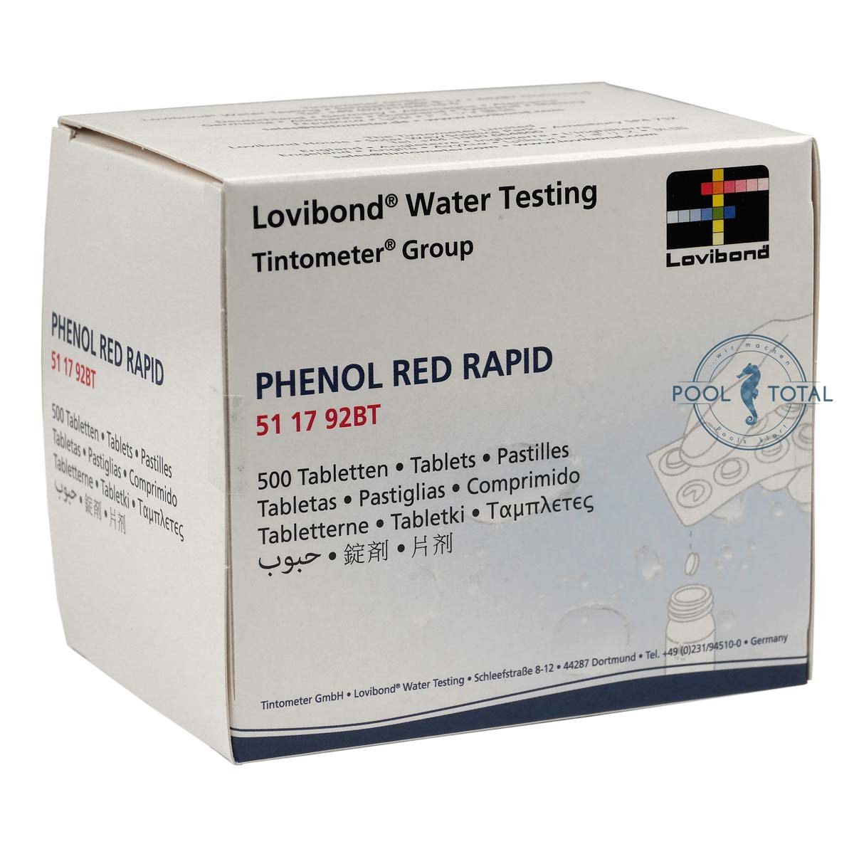 Lovibond Phenol Red Rapid Tablet Oman MADE IN Germany 511791BT Muscat Swimming Pool 1