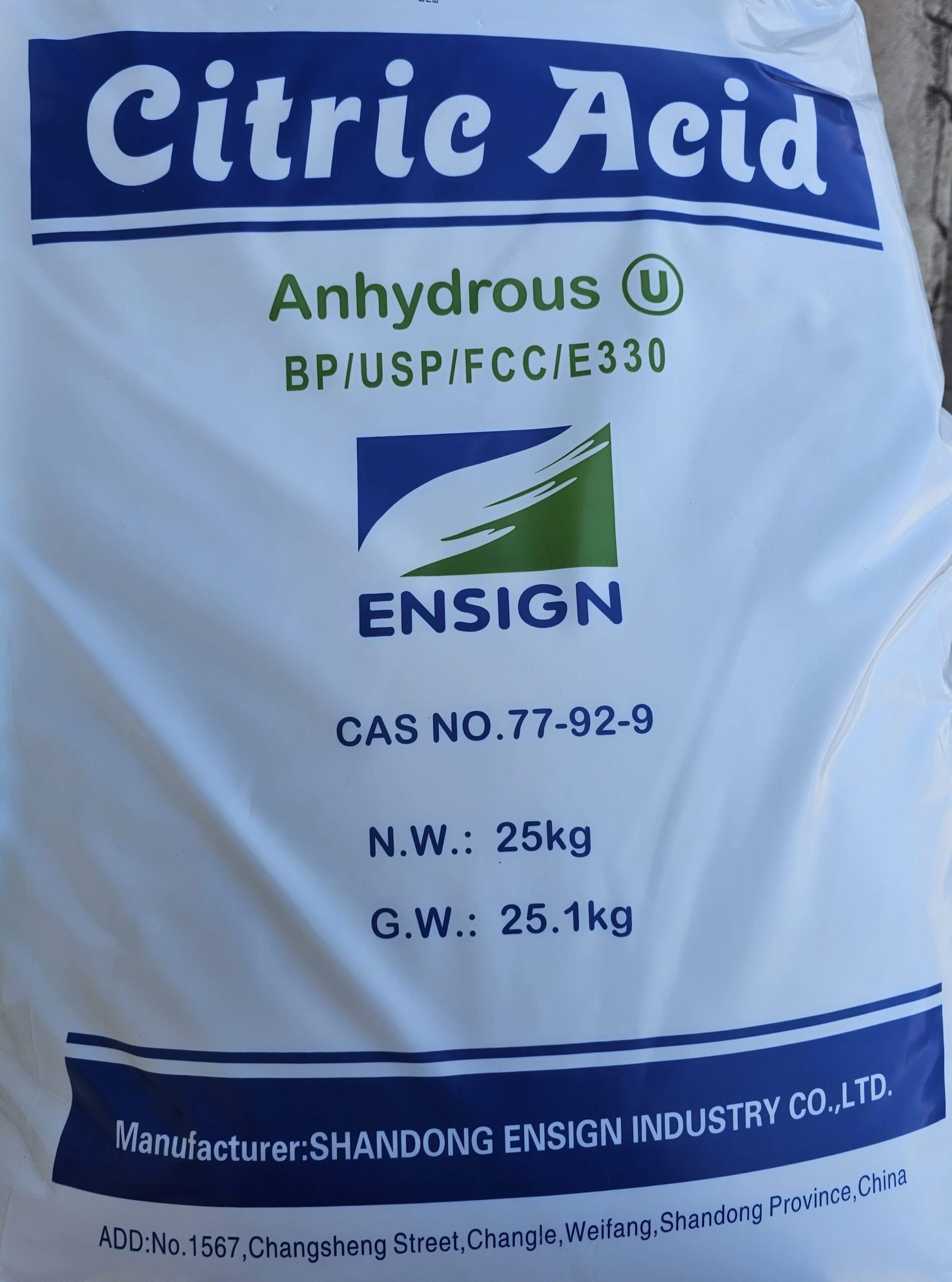 Citric Acid Oman Muscat - 25 kg Austria 1