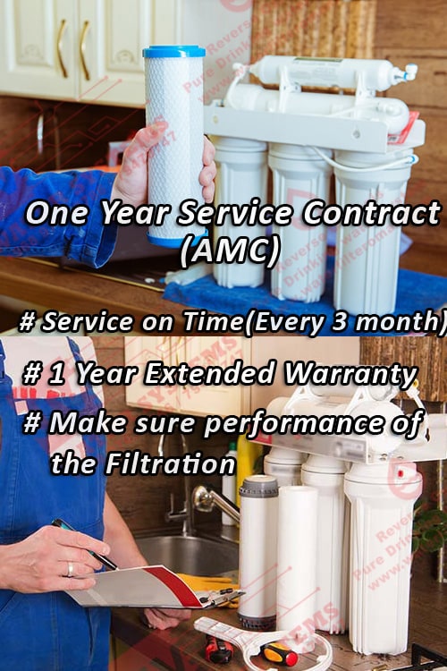One Year Service Contract (AMC) for RO Filter upto 100GPD 1