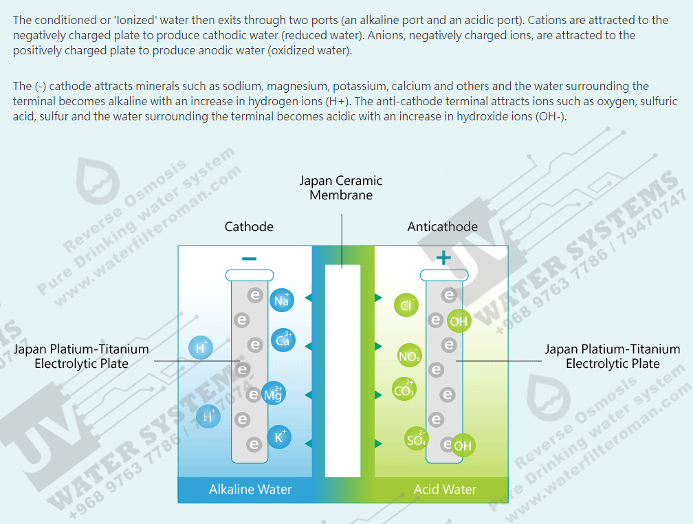 Water Ionizer Kangen Alkaline Water Oman muscat pH ORP Booster 7
