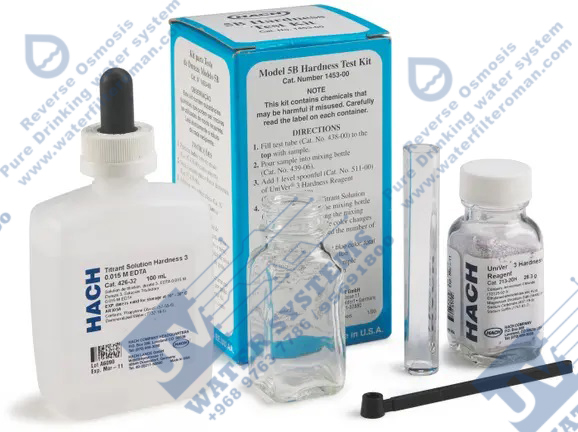 Hardness testing Oman Muscat a test kit with a dropper and a box