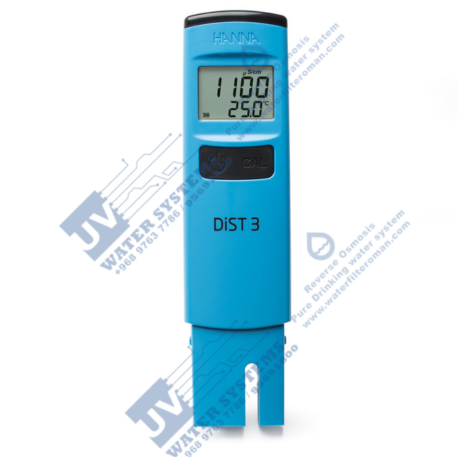 Hanna HI98303 Dist 3 EC Tester – Compact Reliability for Everyday Use 3 Hanna HI98303 EC Meter in Muscat Affordable Water Testing Hanna Instruments Dealer
