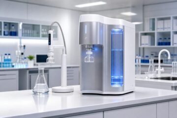 Barnstead Oman lab water system with replacement cartridges and RO pre-treatment