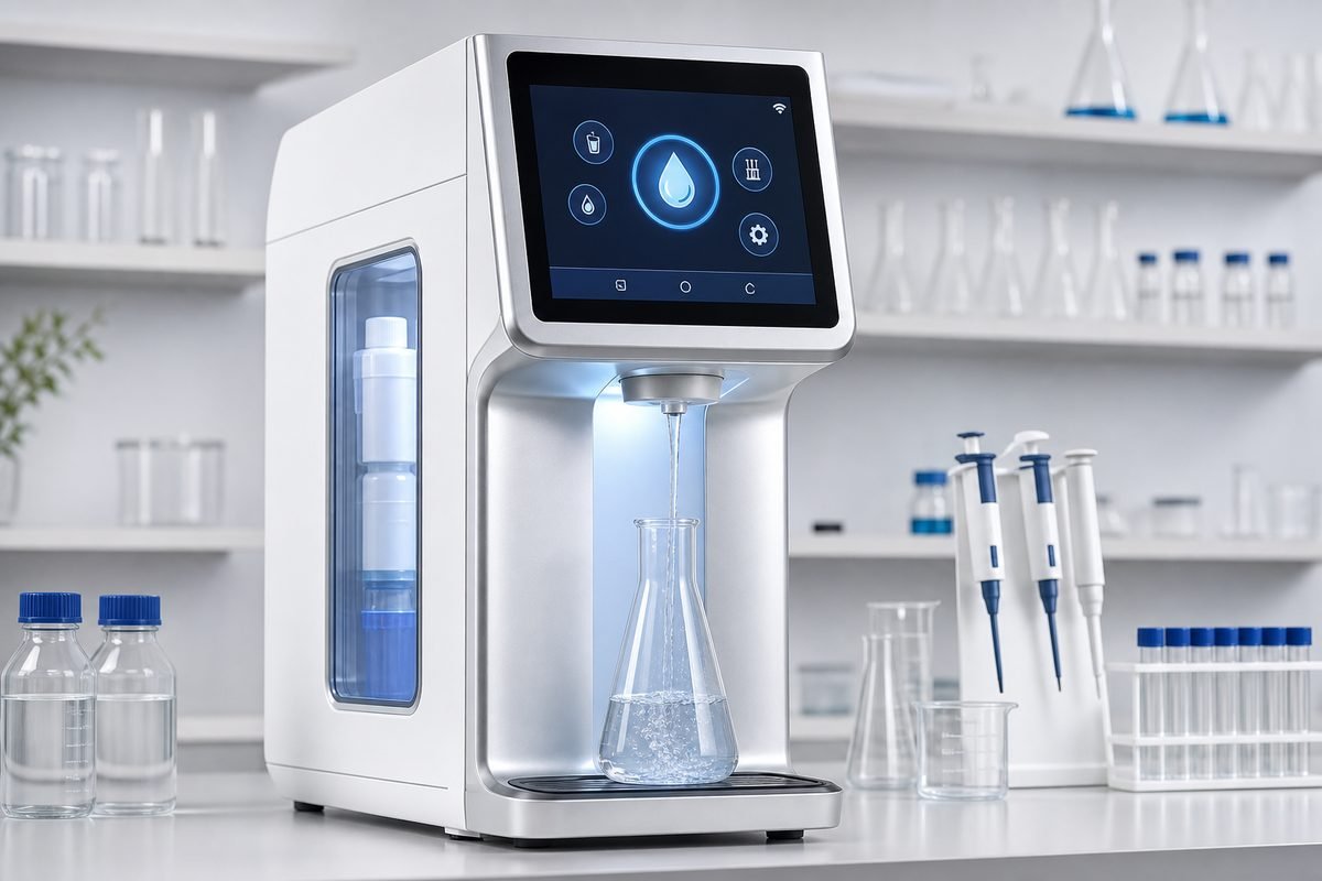 Evoqua Oman Ultra Clear and LaboStar modular lab water system with pre-treatment