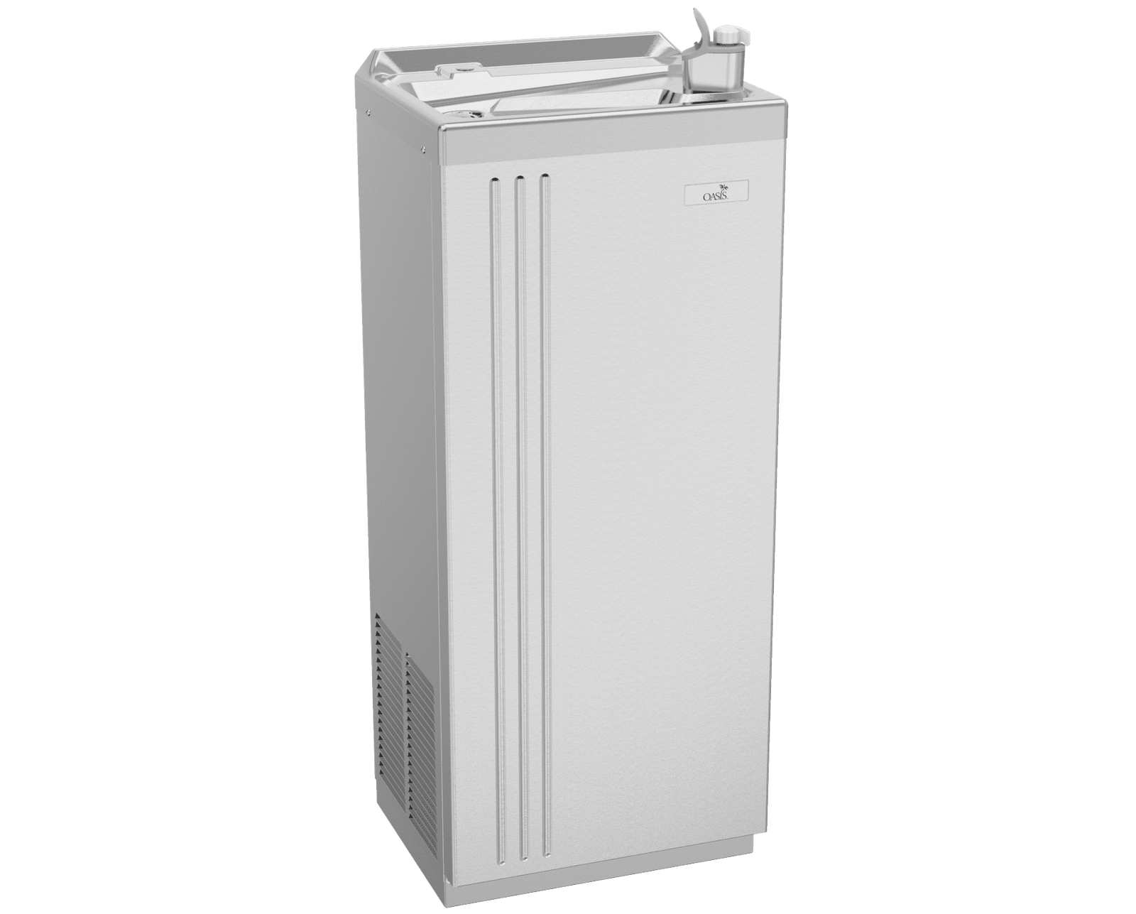 Hot and Cold Drinking Fountain Oman – Oasis PLF8FAHY, 60 LPH Free-Standing 3 Hot and cold drinking fountain Oasis PLF8FAHY stainless steel