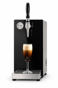 Watabean Cold Oman cold brew coffee dispenser with glass