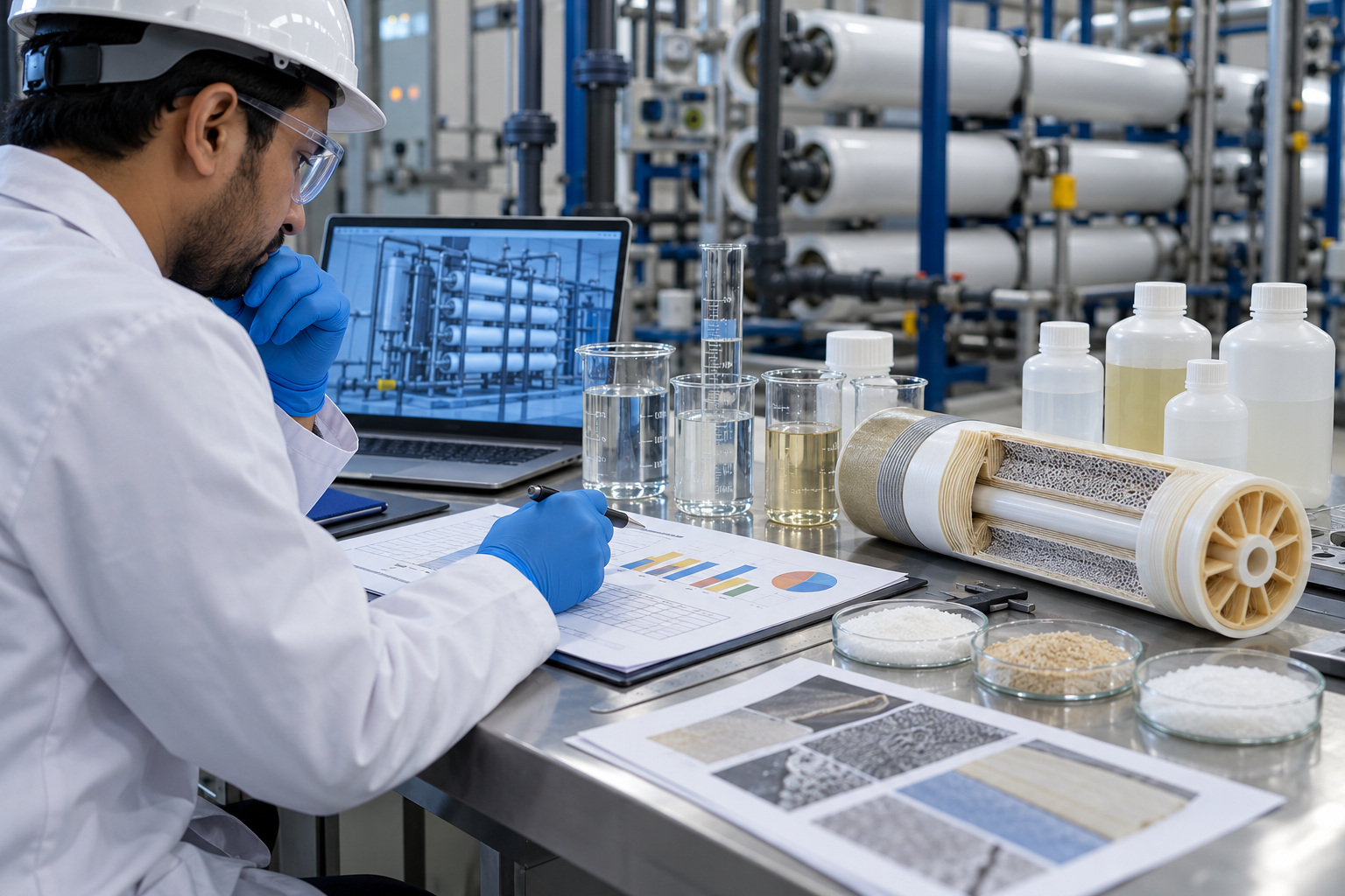 how to select RO antiscalant and membrane cleaning chemicals
