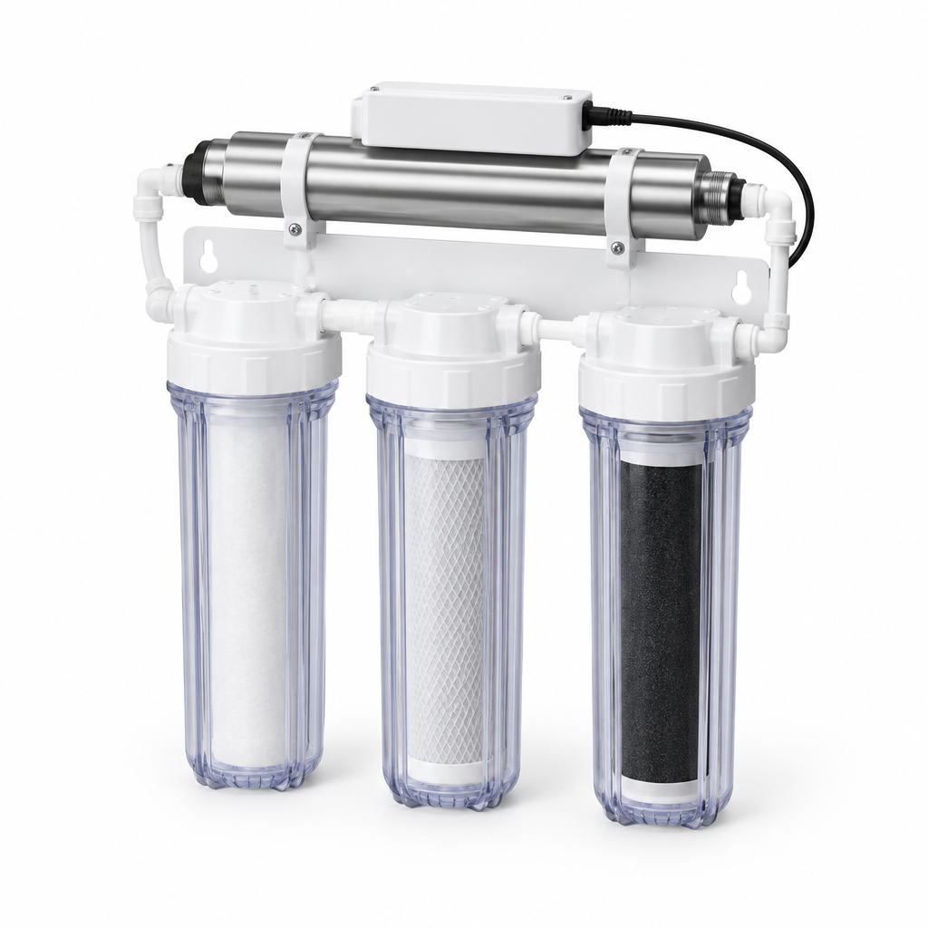 UV water filter system Oman 4 stage with UV sterilizer